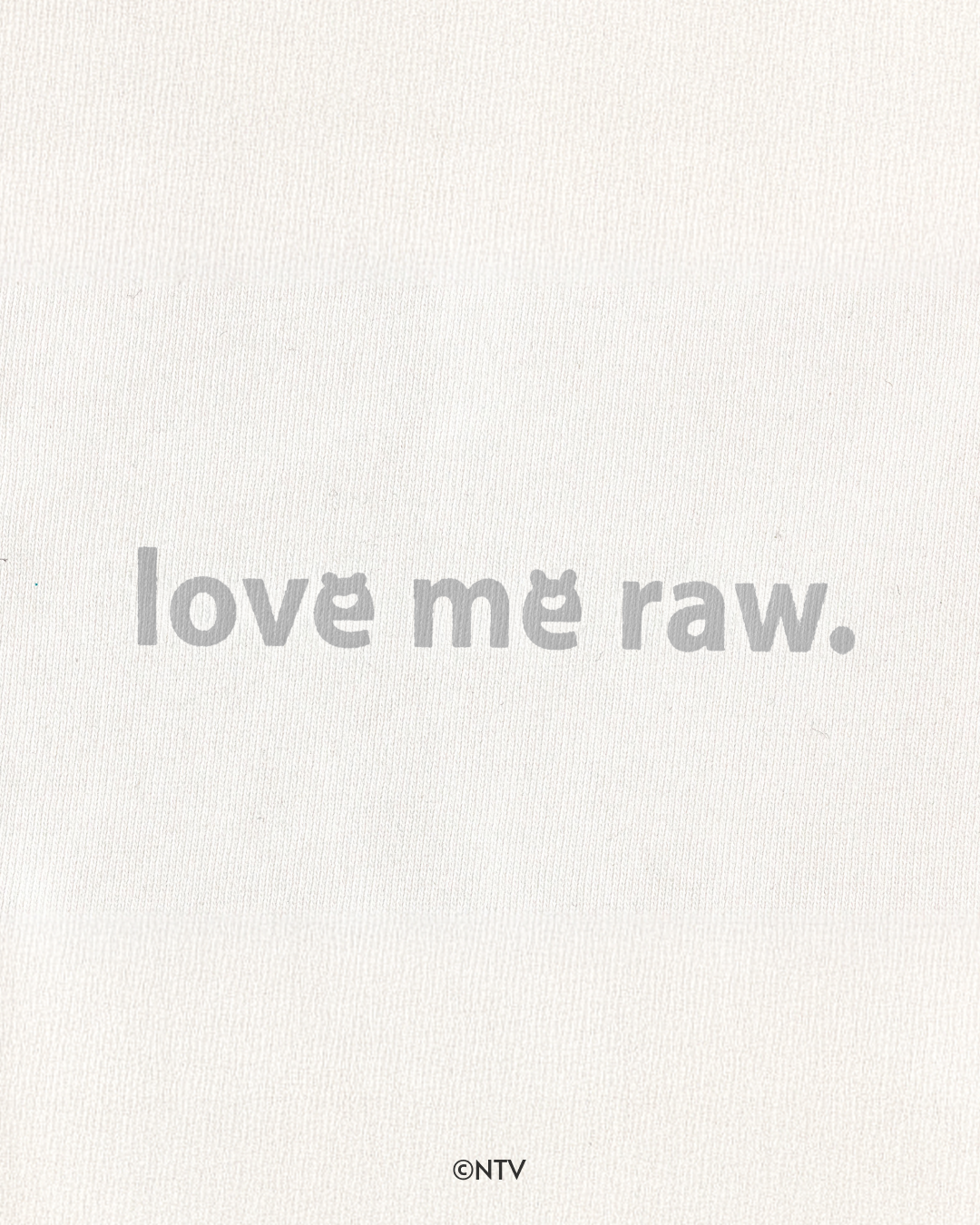 【らぶいーず×KWL】Love me raw. - Embroidery Tee(WHITE)