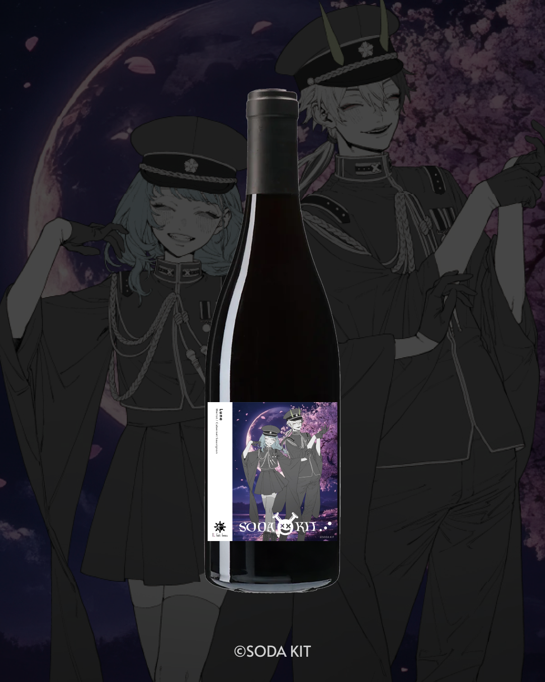 【SODA KITオリジナルラベル酒】リュンヌ(国産赤ワイン)750ml