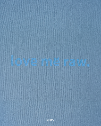 【らぶいーず×KWL】Love me raw. - Embroidery Tee（ACID BLUE）