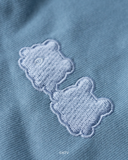 【らぶいーず×KWL】Love me raw. - Embroidery Tee（ACID BLUE）
