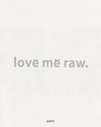 【らぶいーず×KWL】Love me raw. - Embroidery Tee（WHITE）