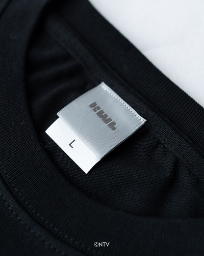 【らぶいーず×KWL】Love me raw. - Embroidery Tee（VINTAGE BLACK）