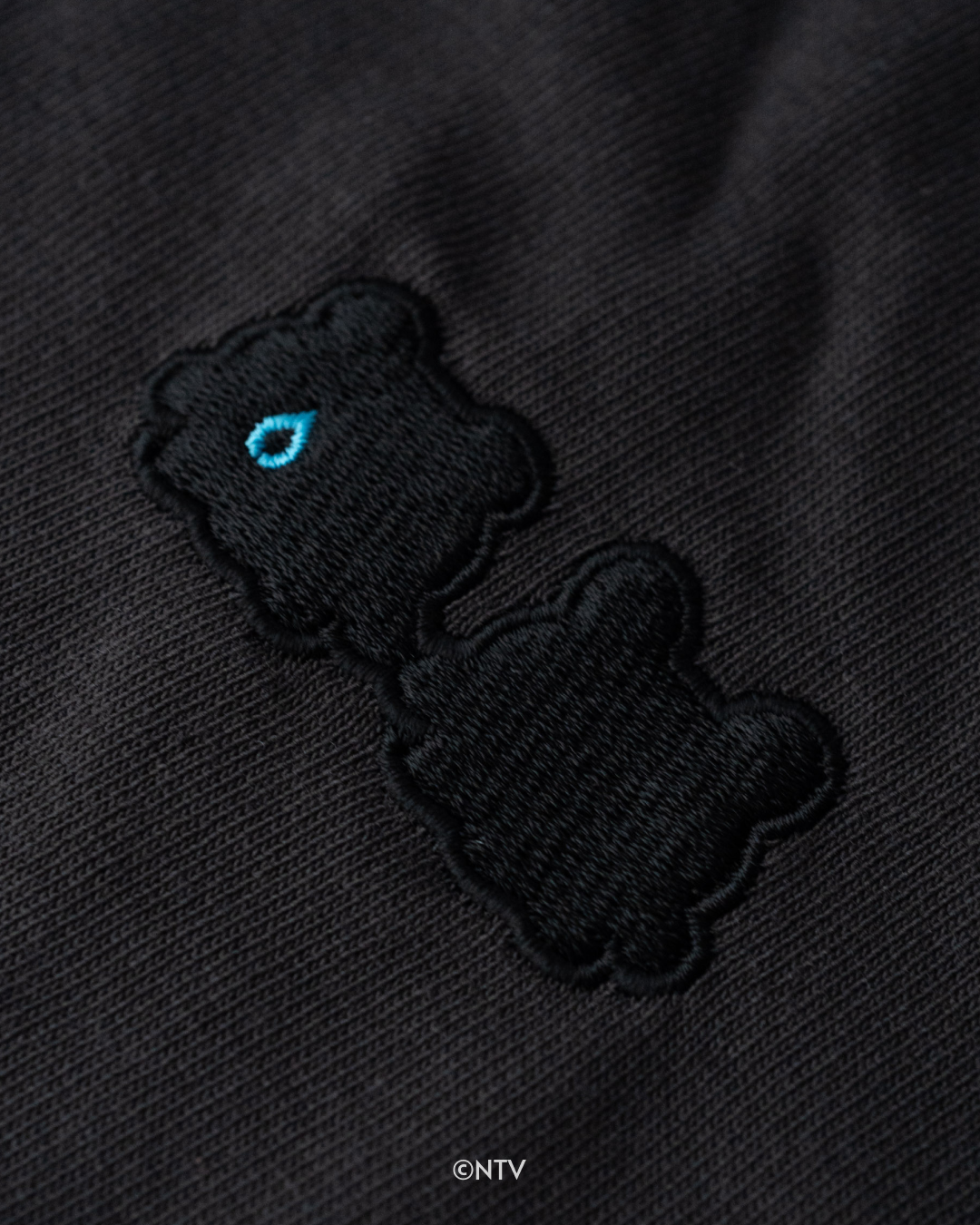 【らぶいーず×KWL】Love me raw. - Embroidery Tee(VINTAGE BLACK)